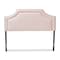 Baxton Studio Avignon Light Pink Velvet Upholstered Queen Size Headboard 155-9326 - alternate 6